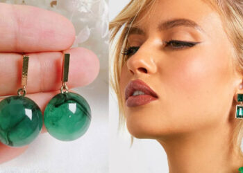 Grüne Ohrringe: So kombinierst du den auffälligen Schmuck richtig